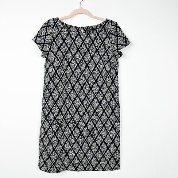 2/$30 ZARA Argyle Jacquard Shift Dress Cap Sleeve XS #A0668 - Picture 3 of 8